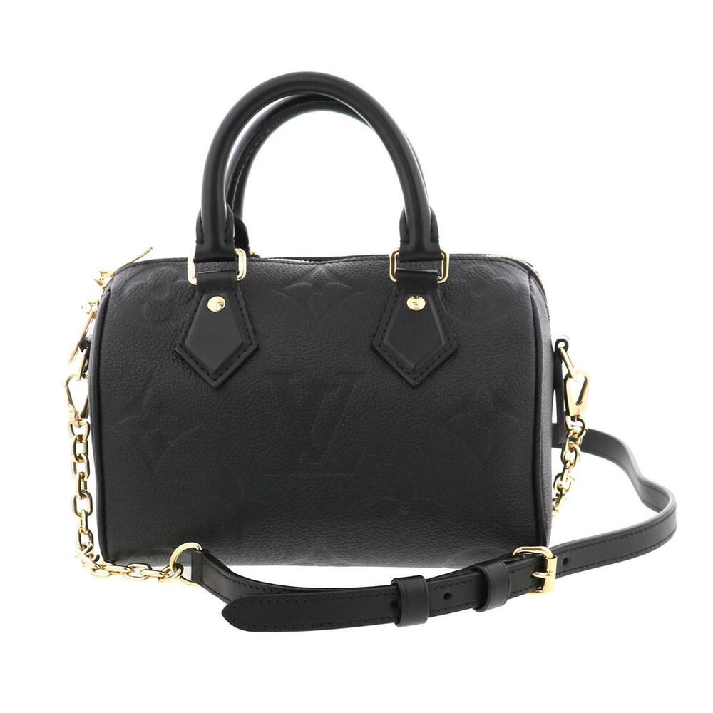 LOUIS VUITTON Speedy Bandolier Bag Shoulder Messenger Monogram Empreinte Black